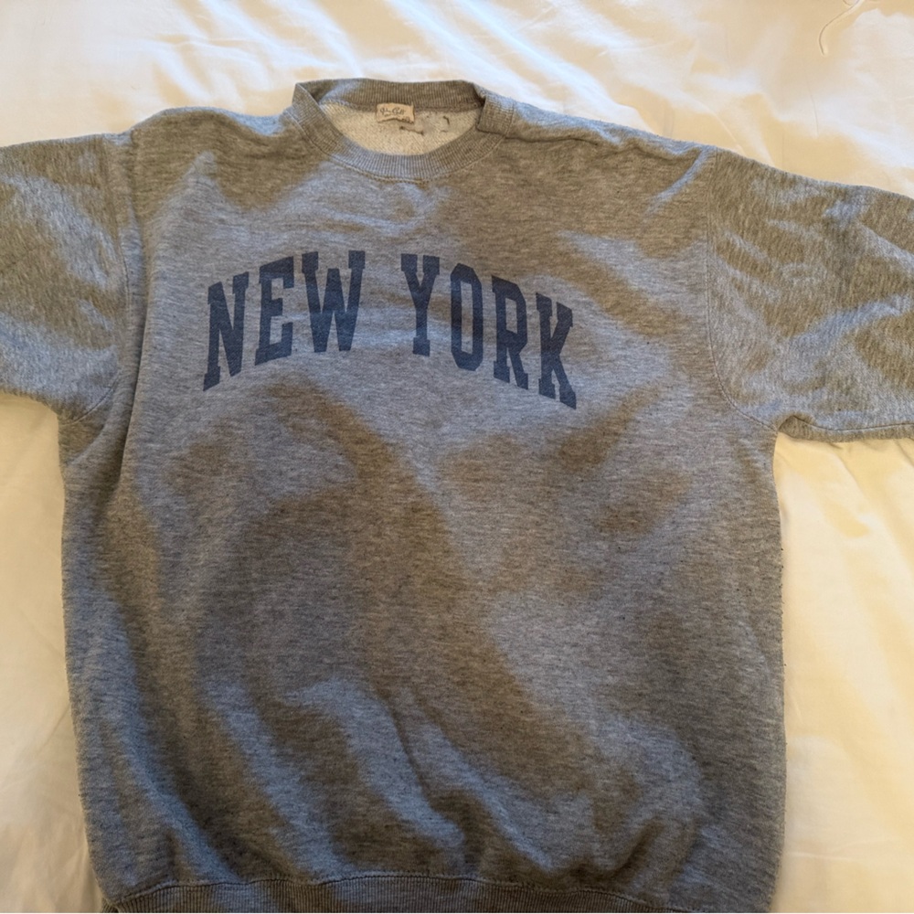 Brandy Melville Gray New York Sweater